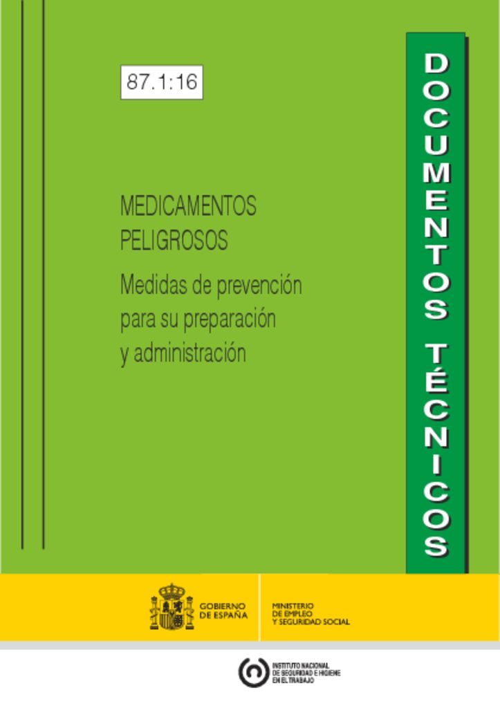 thumbnail of Medicamentos peligrosos