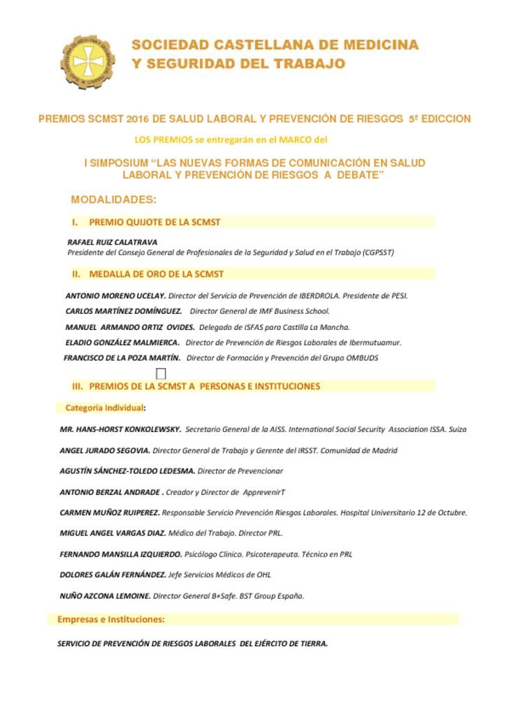 thumbnail of PREMIOS SCMST 2016 SL y PR Web