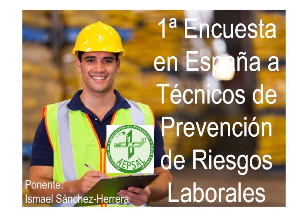 thumbnail of 16 – Ismael Sanchez 1ª EncuestaEspañaTecnicos PRL- V Congreso.